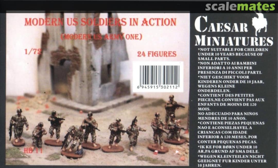 Boxart Modern US Soldiers in Action HB11 Caesar Miniatures