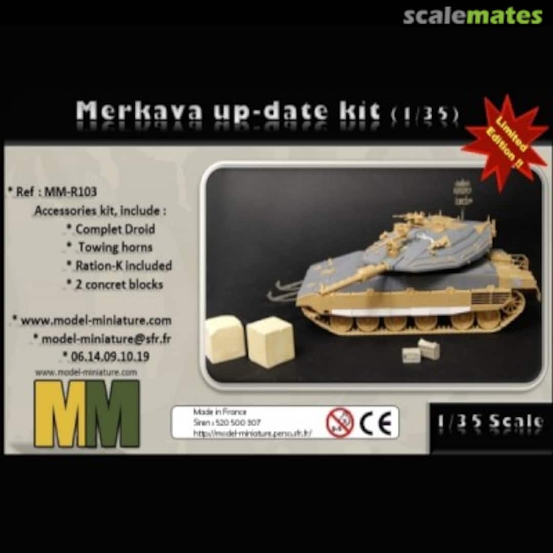 Boxart Merkava Up-Date kit 2012 mit WindBreaker Protection System MM-R103 Model Miniature Boxart Merkava Up-Date kit 2012 mit WindBreaker Protection System MM-R103 Model Miniature