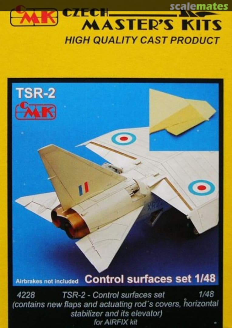 Boxart TSR-2 Control surfaces set 4228 CMK Boxart TSR-2 Control surfaces set 4228 CMK