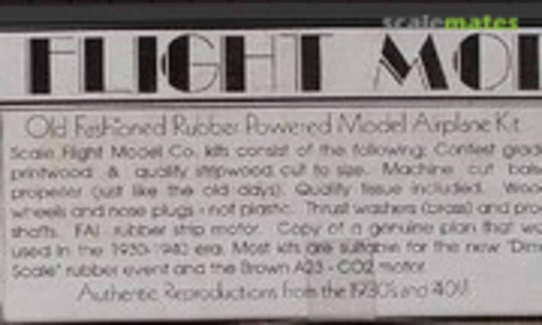 1:24 Curtiss Hawk P6-E (Scale Flight Model Co. 3020)