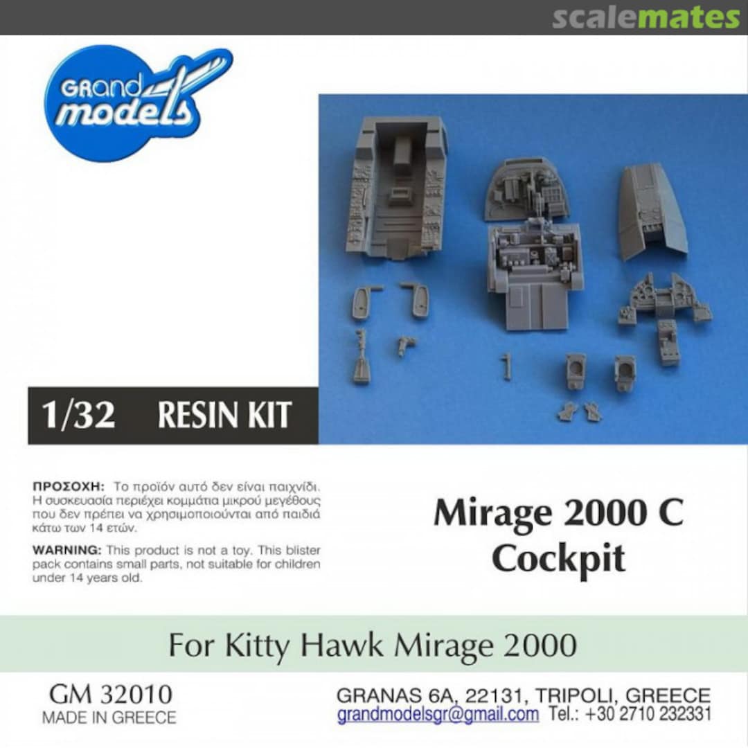 Contents Mirage 2000C, cockpit (French version) GM 32010 Grand Models Contents Mirage 2000C, cockpit (French version) GM 32010 Grand Models