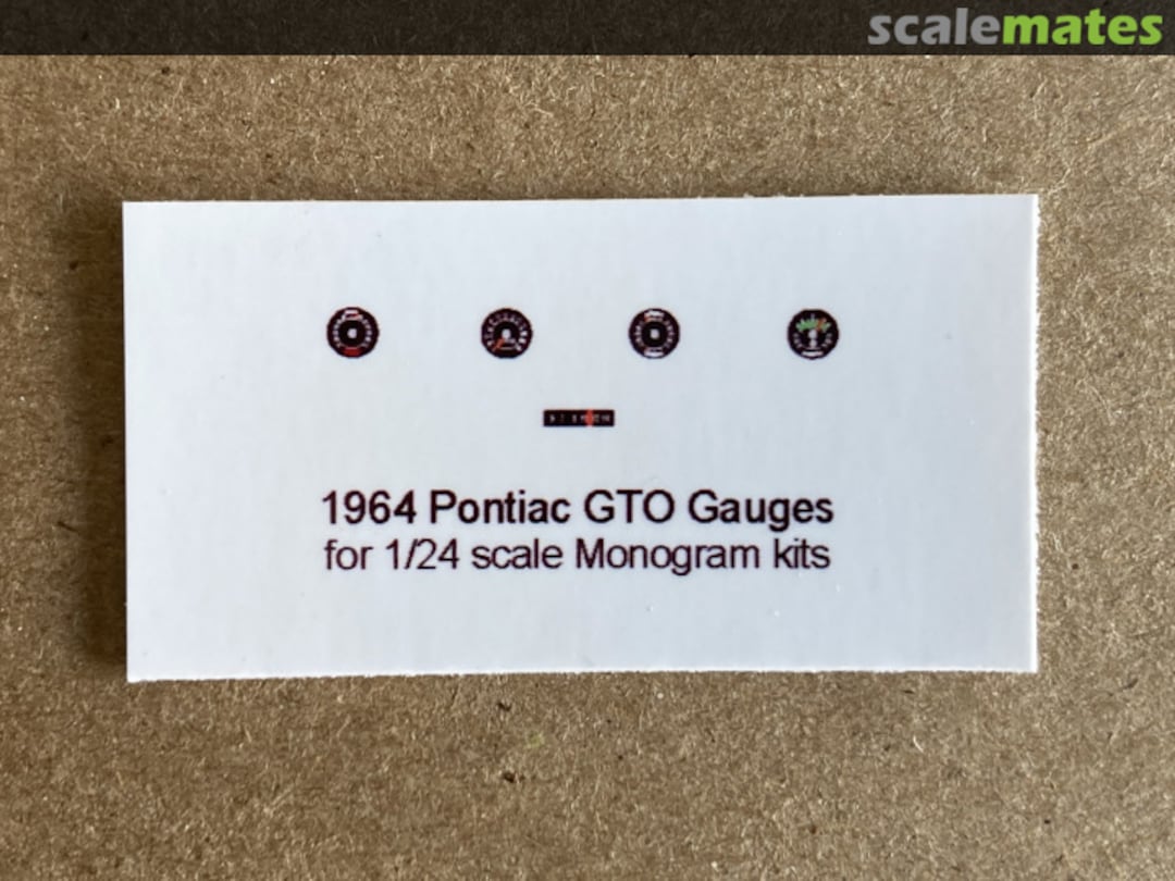 Boxart 1964 PONTIAC GTO GAUGE FACES Best Model Car Parts Boxart 1964 PONTIAC GTO GAUGE FACES Best Model Car Parts