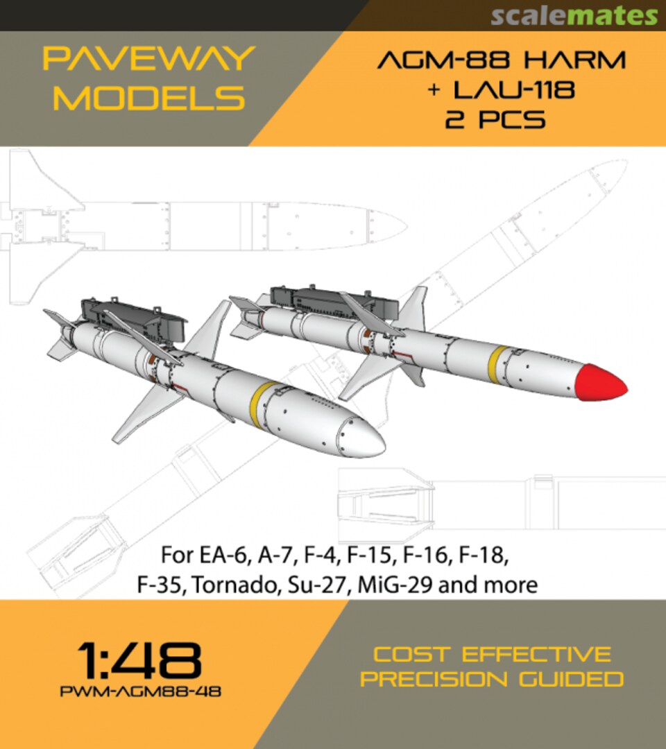 Boxart AGM-88 HARM + LAU-118 PWM-AGM88-48 Paveway Models