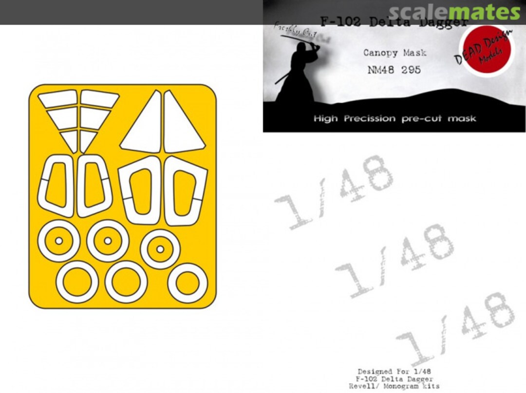 Boxart Convair F-102 A Delta Dagger - Canopy Frame Mask Set NM48295 DEAD Design Models Boxart Convair F-102 A Delta Dagger - Canopy Frame Mask Set NM48295 DEAD Design Models