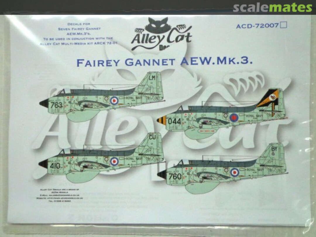 Boxart Fairey Gannet AEW Mk.3 ACD-72007 Alley Cat Boxart Fairey Gannet AEW Mk.3 ACD-72007 Alley Cat