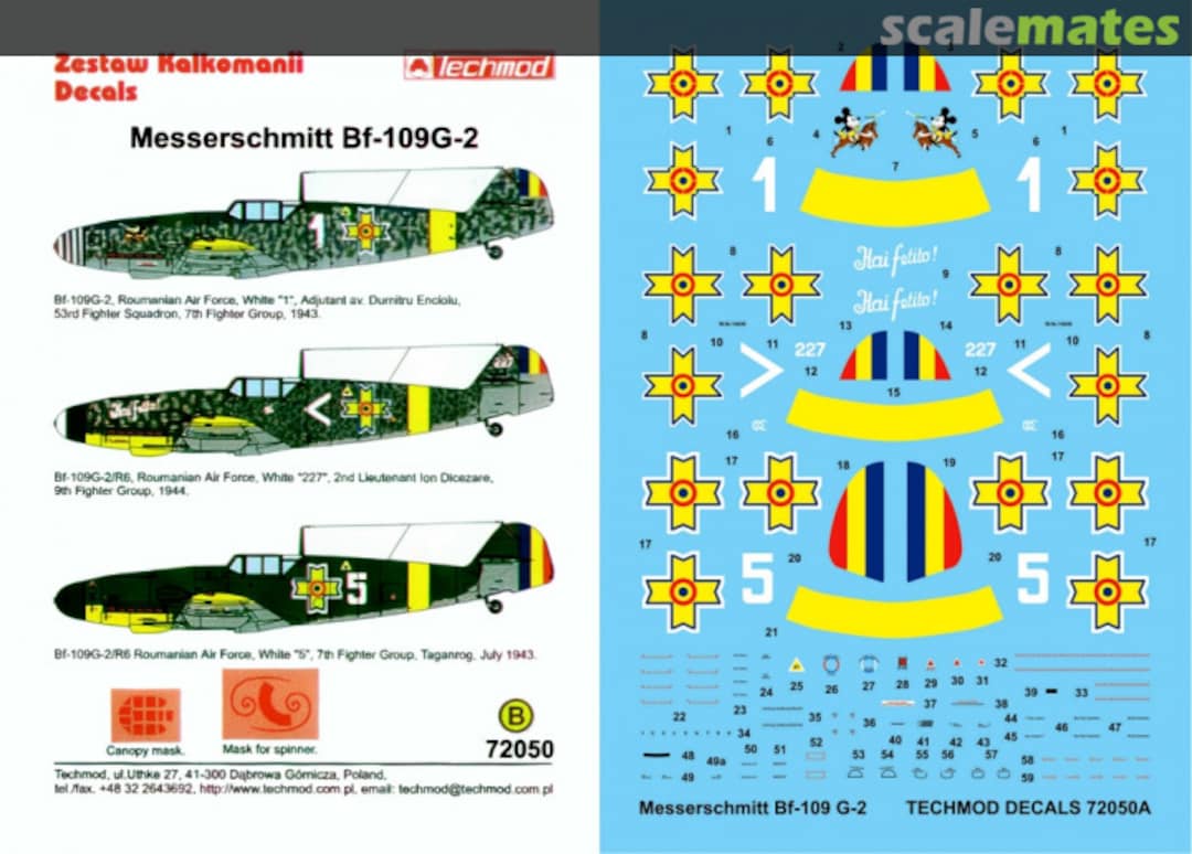 Boxart Messerschmitt Bf 109 G-2 72050 Techmod Boxart Messerschmitt Bf 109 G-2 72050 Techmod