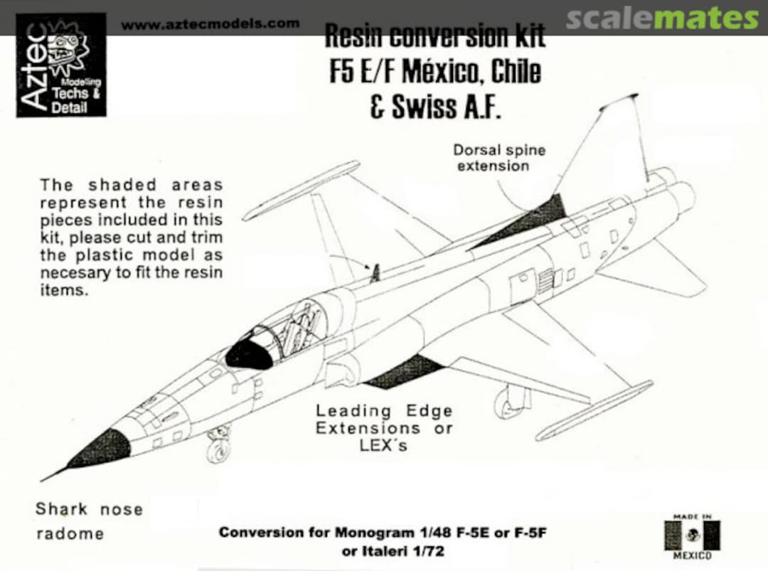 Boxart F-5E/F R72-003 Aztec Models Boxart F-5E/F R72-003 Aztec Models