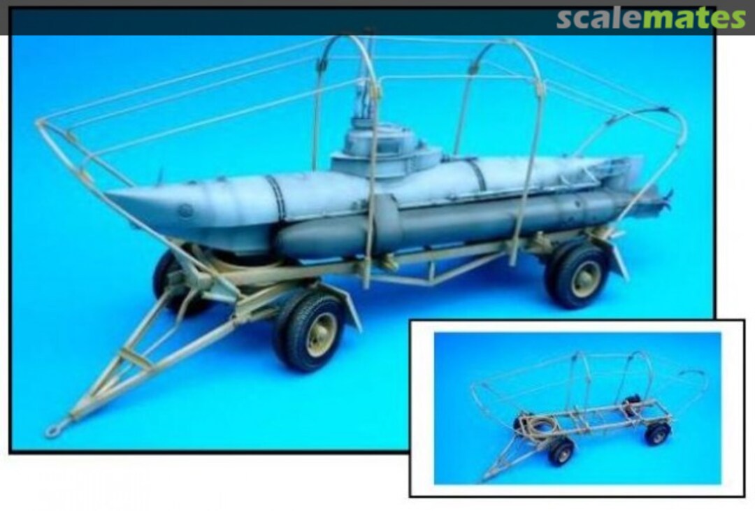 Boxart Biber submarine Transport Trailer UM 141 U-Models Boxart Biber submarine Transport Trailer UM 141 U-Models