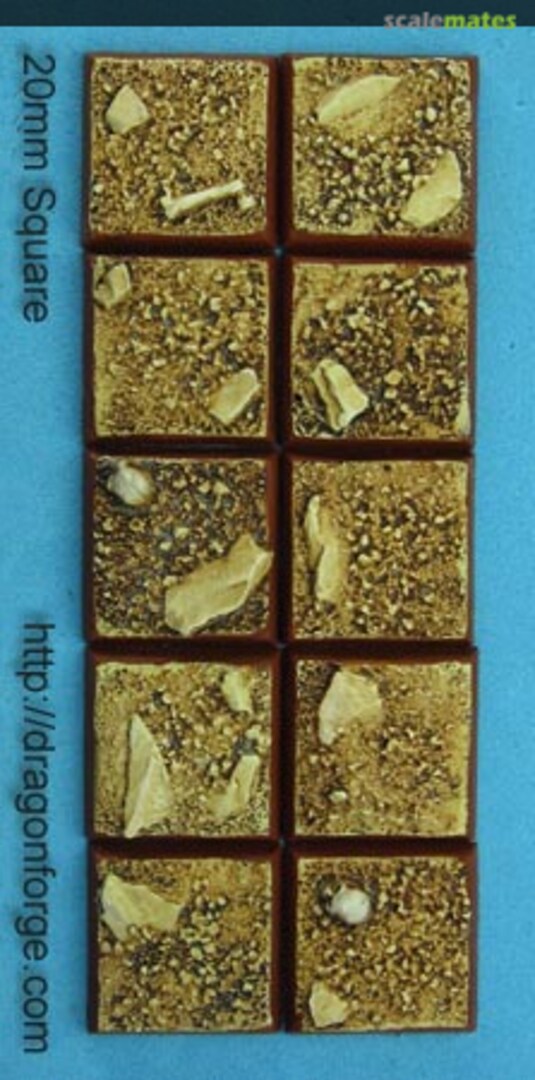 Boxart 20 mm Square Base Desert Wasteland SRBDW-001 Dragon Forge Boxart 20 mm Square Base Desert Wasteland SRBDW-001 Dragon Forge