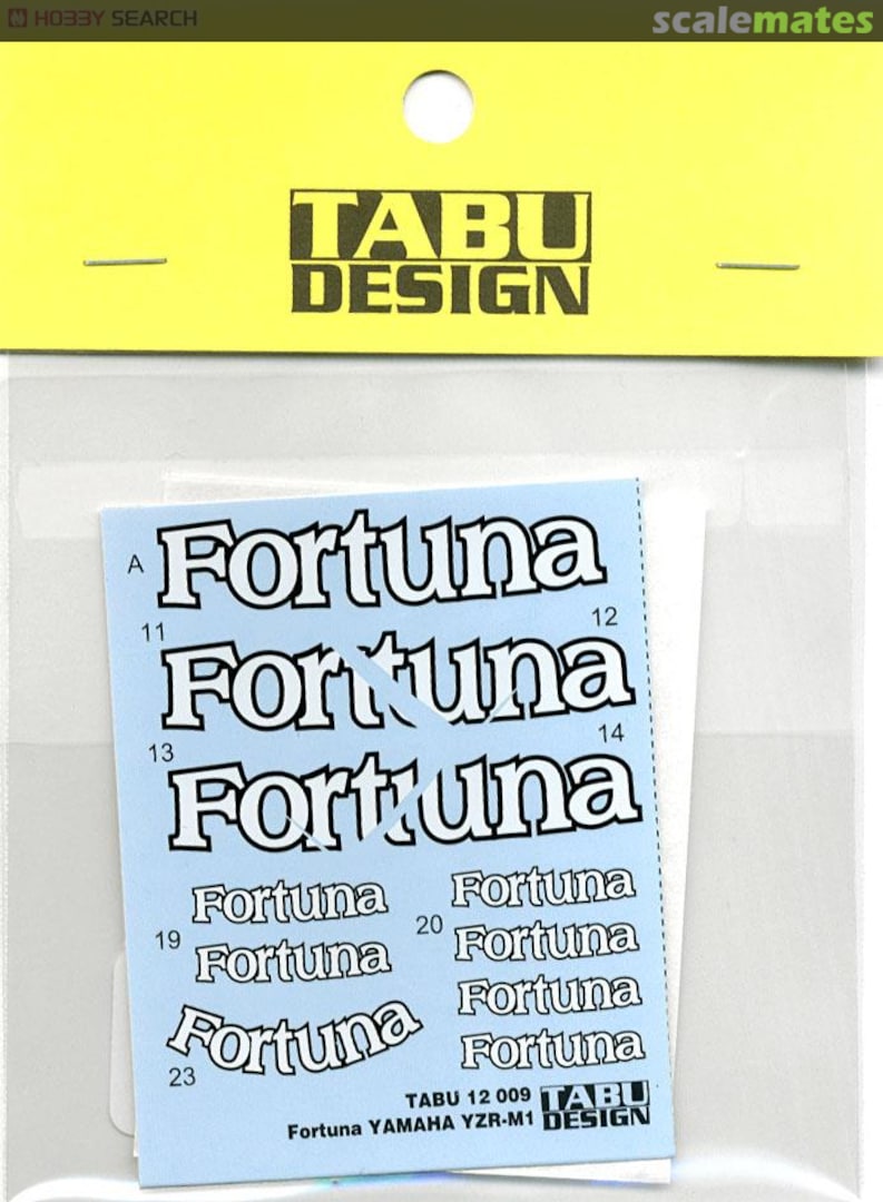 Boxart Yamaha YZR M1 Fortuna TABU12009 Tabu Design Boxart Yamaha YZR M1 Fortuna TABU12009 Tabu Design