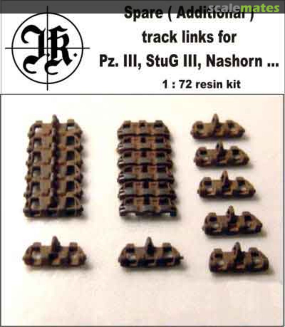 Boxart Spare (additional) track links for Pz. III, Stug III, Nashorn... T72017 BP Resin