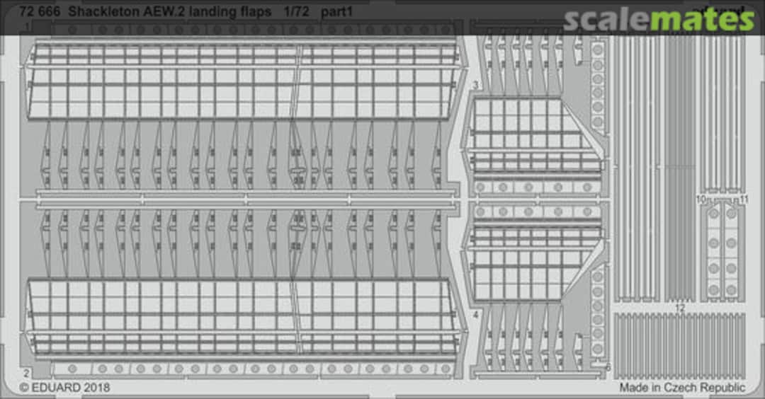 Boxart Shackleton AEW.2 landing flaps 72666 Eduard Boxart Shackleton AEW.2 landing flaps 72666 Eduard