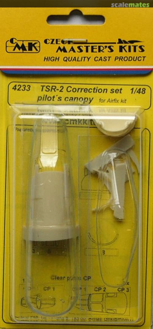 Boxart TSR-2 - Pilots Canopy Correction Set 4233 CMK