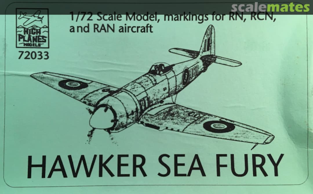 Boxart Hawker Sea Fury 72033 High Planes Models Boxart Hawker Sea Fury 72033 High Planes Models