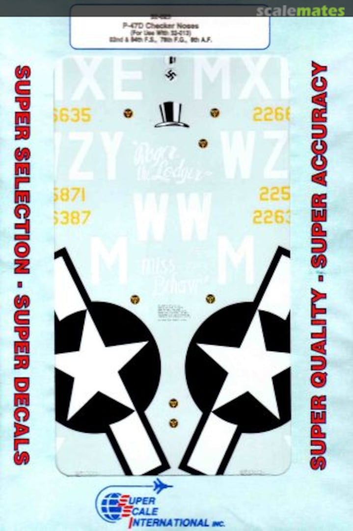 Boxart P-47D Checker Noses 32-023 SuperScale International