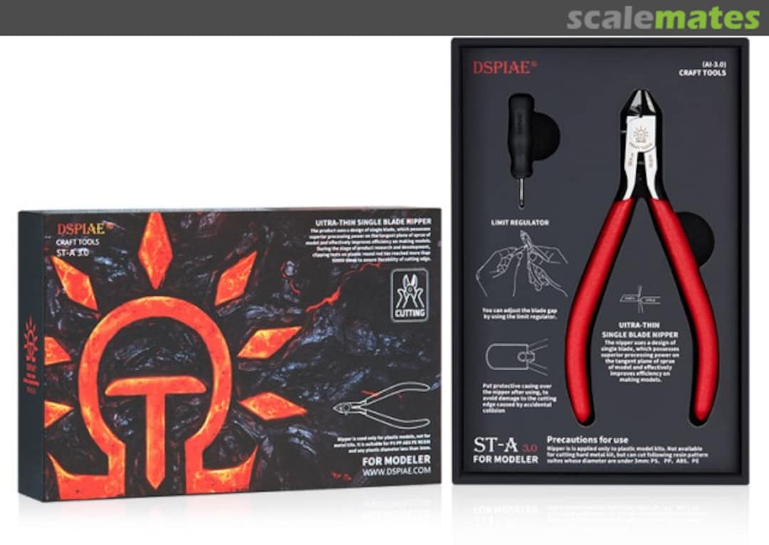 Boxart Ver 3.0 Ultra-Thin Single Blade Nipper ST-A 3.0 DSPIAE Boxart Ver 3.0 Ultra-Thin Single Blade Nipper ST-A 3.0 DSPIAE