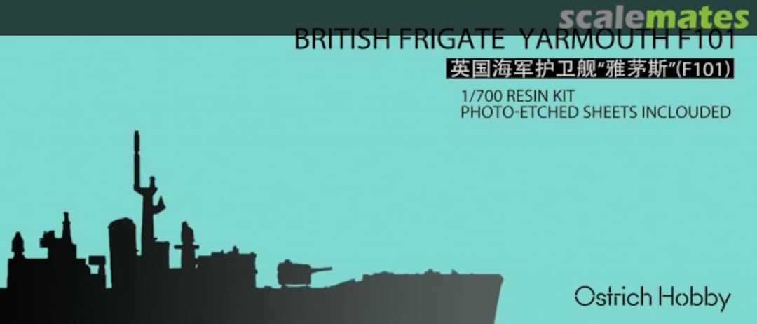 Boxart British Frigate HMS Yarmouth (F101) TN700021 Ostrich Hobby Boxart British Frigate HMS Yarmouth (F101) TN700021 Ostrich Hobby