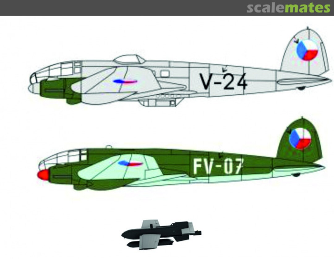 Boxart He 111 and Hs 293 in Czechoslovakia VZ44024 ViZi models Boxart He 111 and Hs 293 in Czechoslovakia VZ44024 ViZi models