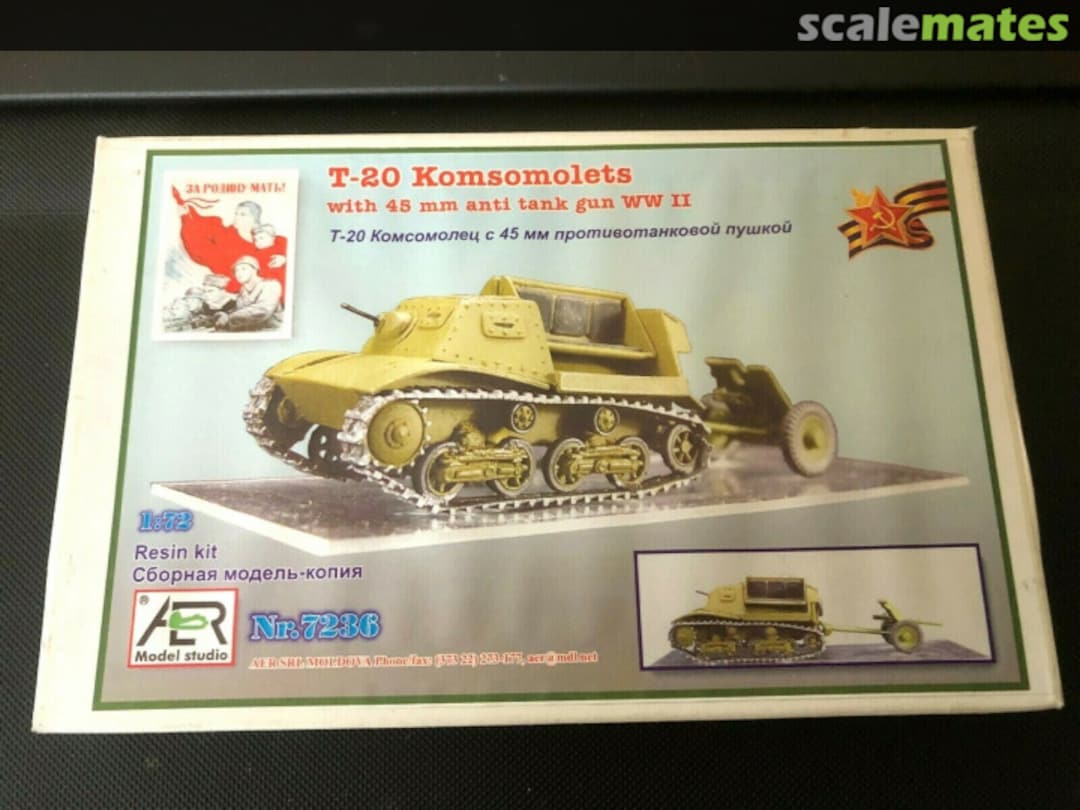 Boxart T-20 Komsomolets 7236 AER Model Studio Boxart T-20 Komsomolets 7236 AER Model Studio
