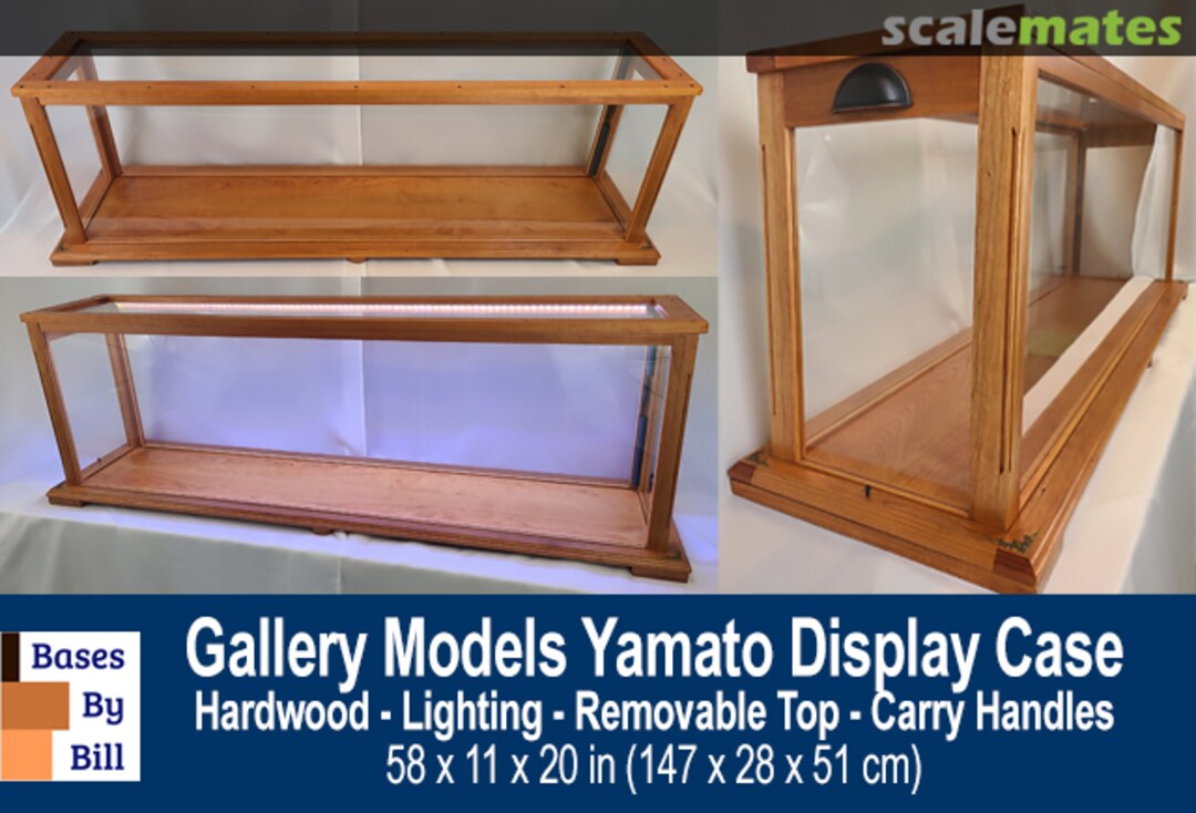 Boxart Display Case for 1/200 Gallery Models Yamato CTTAMATO-2022 Bases by Bill Boxart Display Case for 1/200 Gallery Models Yamato CTTAMATO-2022 Bases by Bill
