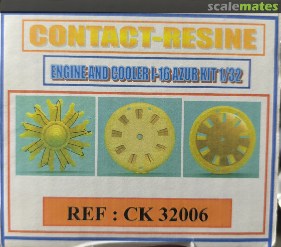 Boxart Engine and cooler I-16 Azure Kit CK32006 Contact-Resine