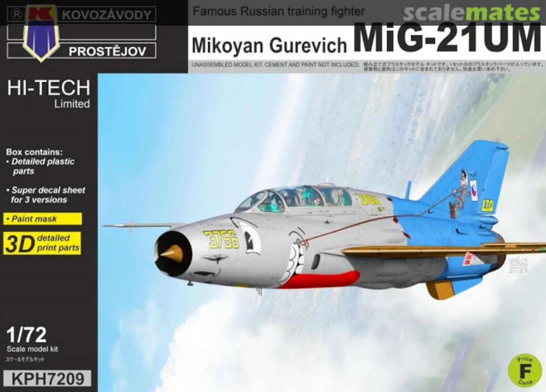 Boxart Mikoyan Gurevich MiG-21UM KPH7209 Kovozávody Prostějov Boxart Mikoyan Gurevich MiG-21UM KPH7209 Kovozávody Prostějov
