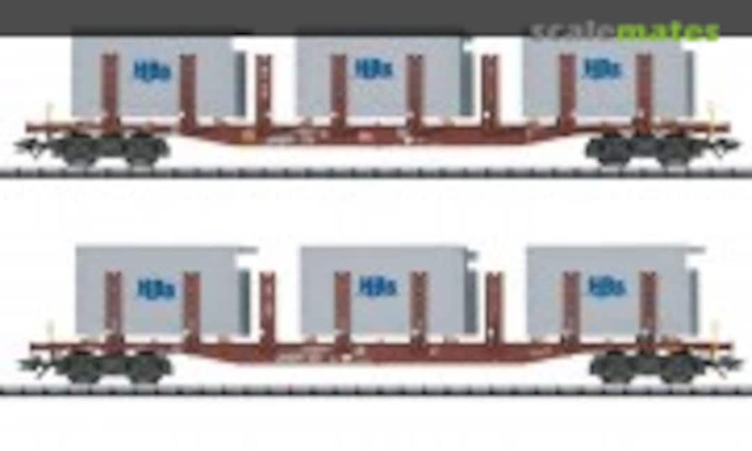 Rungenwagen-Set &quot;Badsysteme&quot; -- DC (Trix 24141)