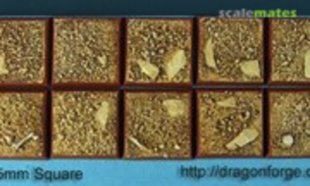 No 25 mm Square Base Desert Wasteland (Dragon Forge SRBDW-002) SRBDW-002