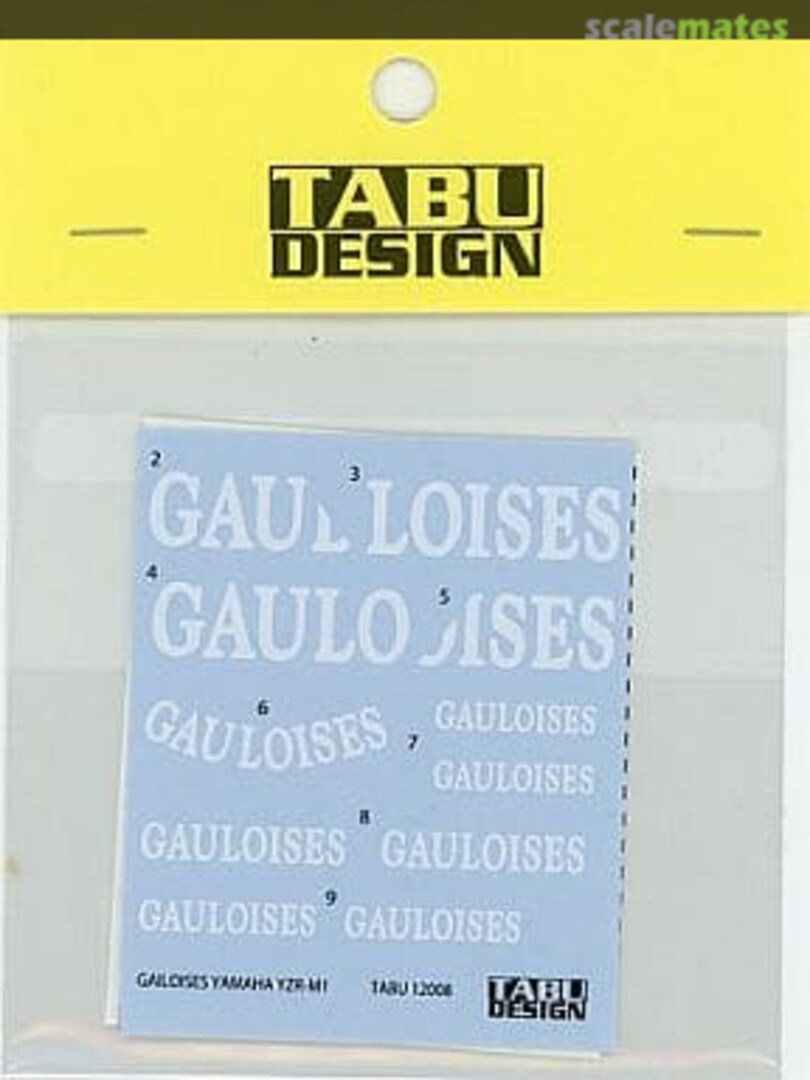 Boxart Yamaha YZR-M1 "Gauloises" TABU-12008 Tabu Design Boxart Yamaha YZR-M1 "Gauloises" TABU-12008 Tabu Design