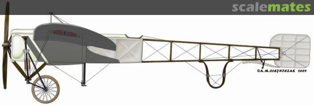 Boxart Bleriot XI-2 Norwegian Airplane A197 Choroszy Modelbud