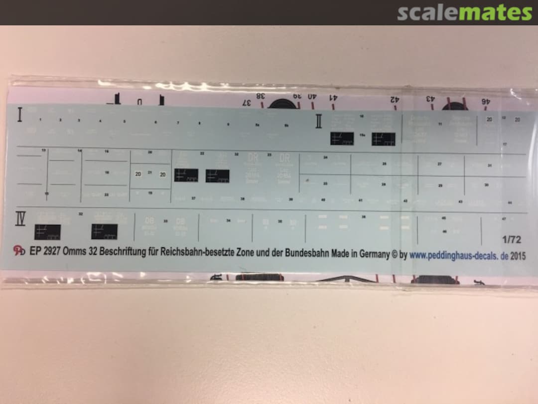 Boxart Omms 32 Typ Linz Wagon EP 2927 Peddinghaus-Decals Boxart Omms 32 Typ Linz Wagon EP 2927 Peddinghaus-Decals