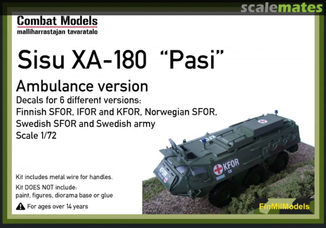 Boxart Sisu XA-180 "Pasi " Ambulance version COM72001 Combat Models Boxart Sisu XA-180 "Pasi " Ambulance version COM72001 Combat Models