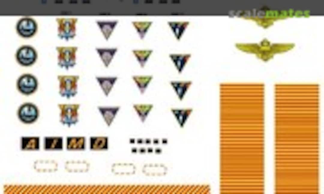 1:350 USS Theodore Roosevelt CVN-71 Hangar Bay Decal Set (David's Scale Models CVN-71-HB-350) CVN-71-HB-350