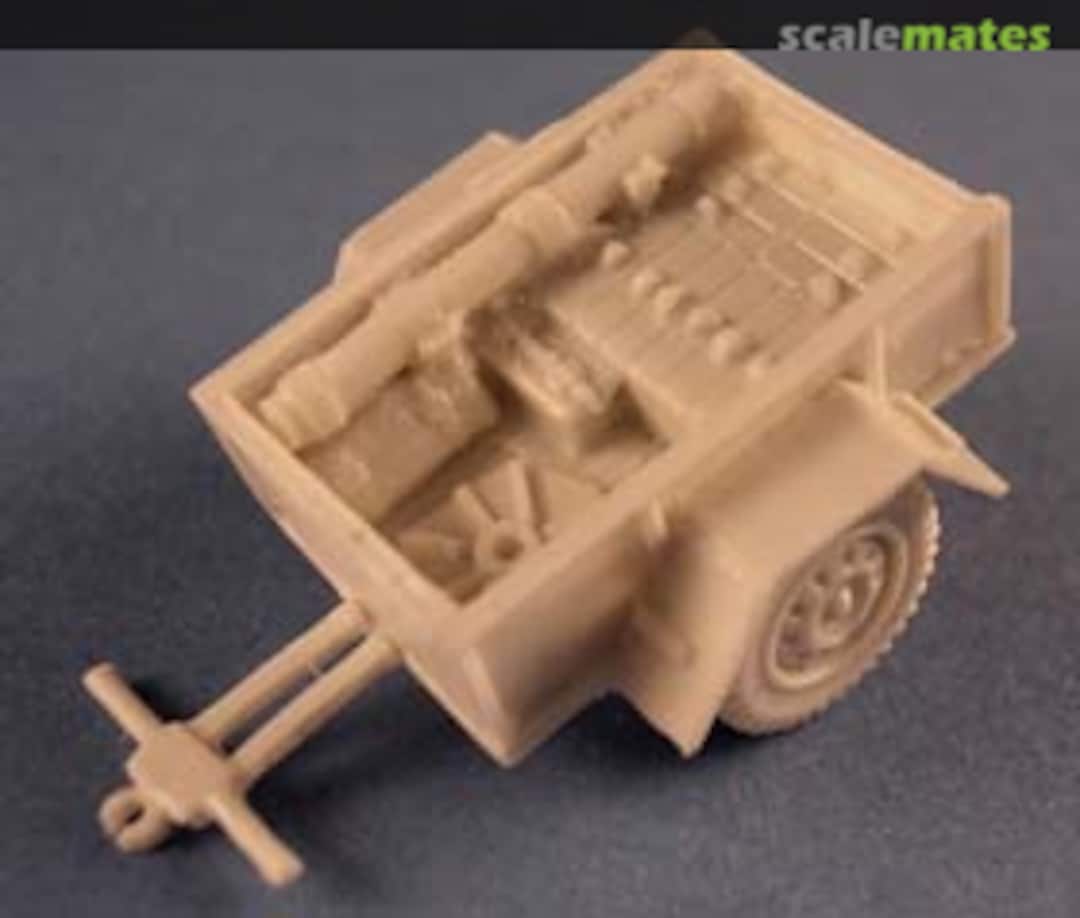 Boxart 35cwt GS Trailer with complete 4.2" Mortar stowed BB061 Milicast