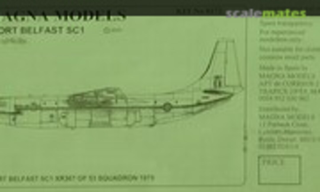 1:72 Short Belfast SC1 (Magna Models 8172) 8172