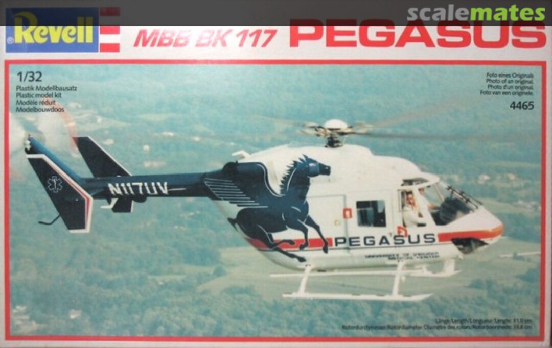 Boxart MBB BK 117 Pegasus 4465 Revell Boxart MBB BK 117 Pegasus 4465 Revell