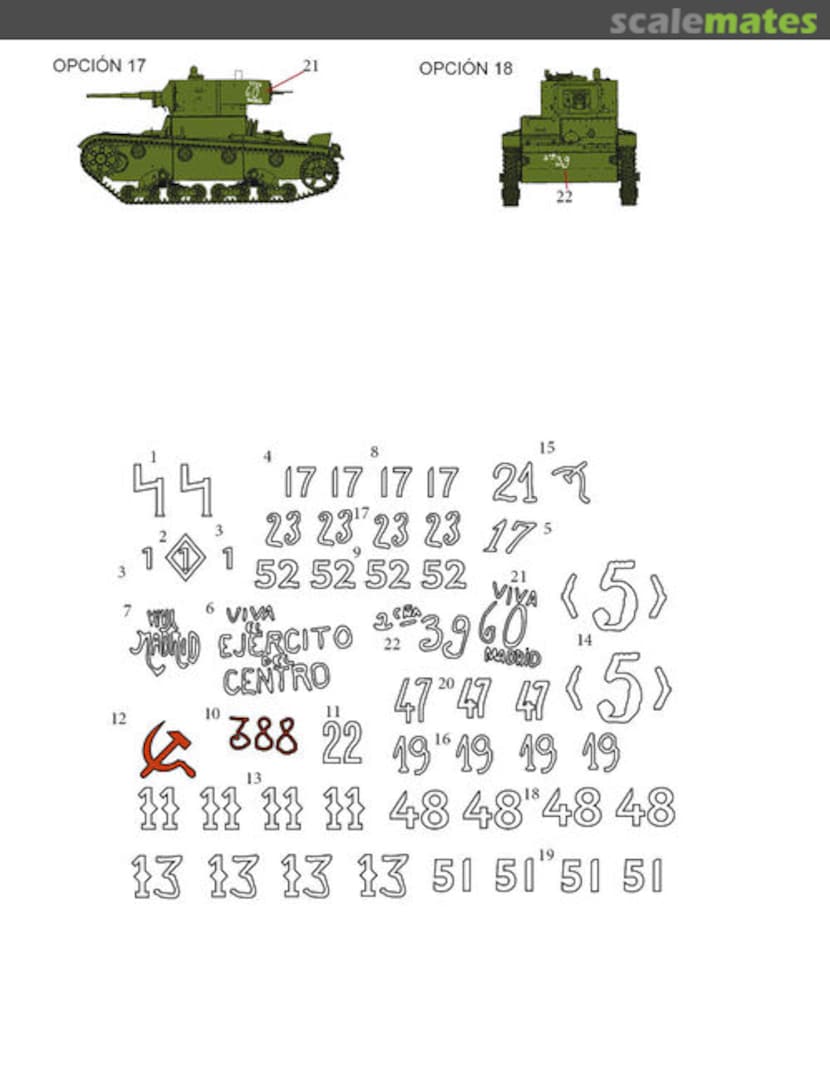 Boxart T-26 en España bando republicano calcas escala 1/35 35246 FC Modeltips Boxart T-26 en España bando republicano calcas escala 1/35 35246 FC Modeltips