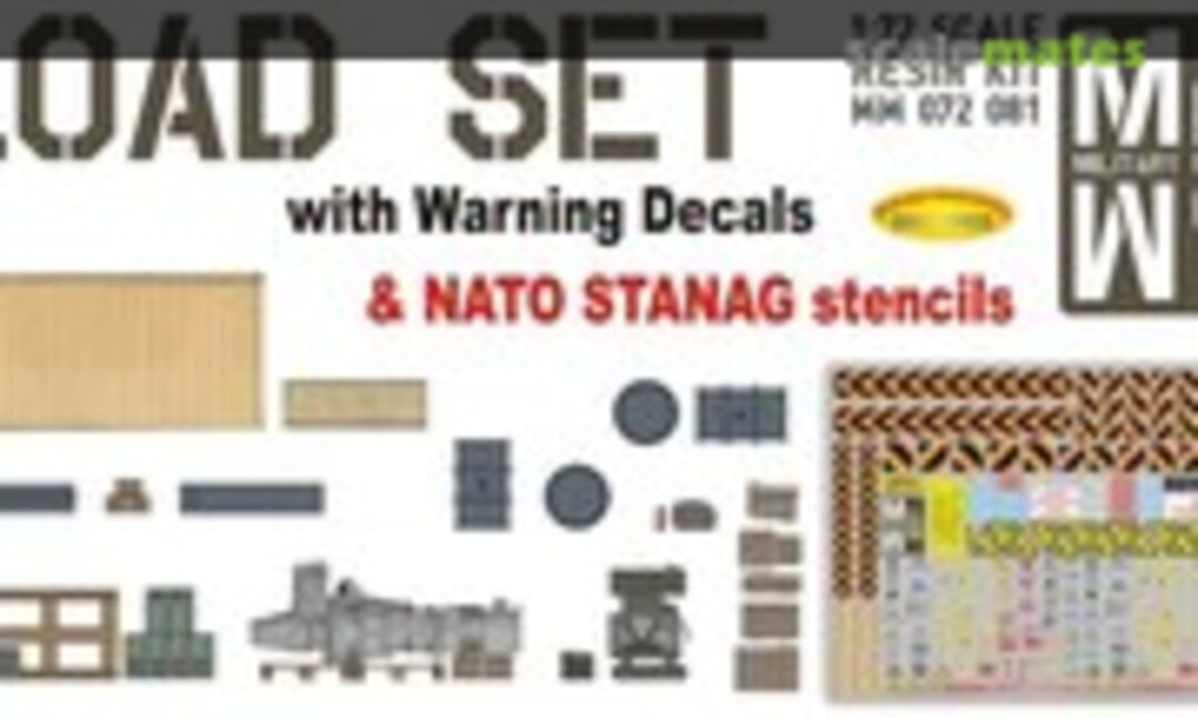 1:72 Load set with Warning decals and NATO STANAG Stencils (Mil Mod MM 072 081) MM 072 081
