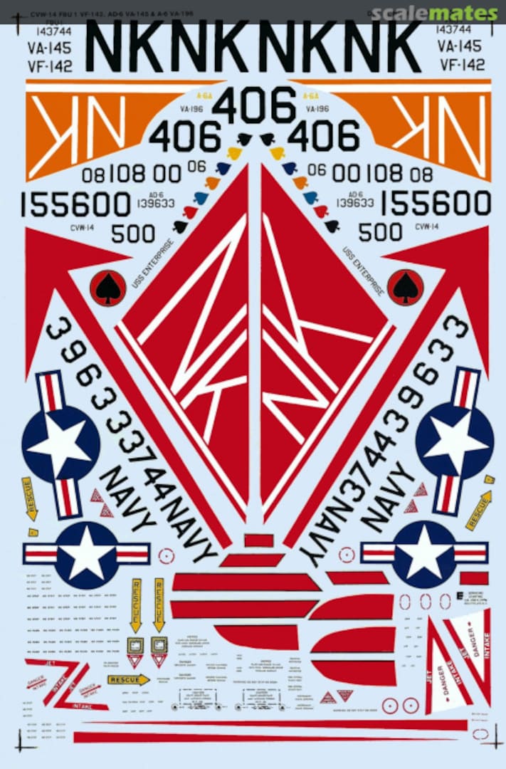 Boxart CVW-14 F8U-1, AD-6 & A-6 48-273 SuperScale International