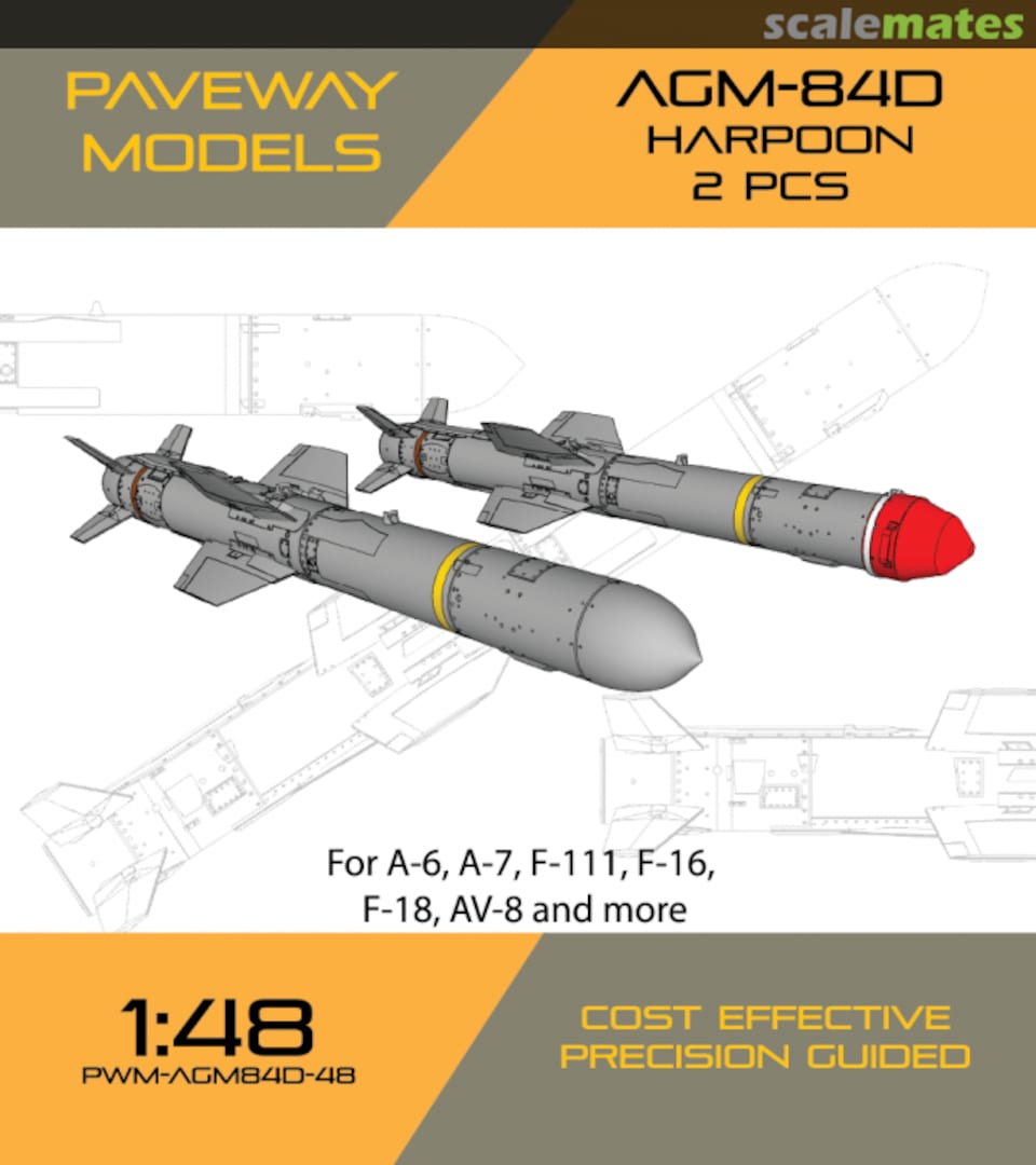 Boxart AGM-84D HARPOON PWM-AGM84D-48 Paveway Models Boxart AGM-84D HARPOON PWM-AGM84D-48 Paveway Models