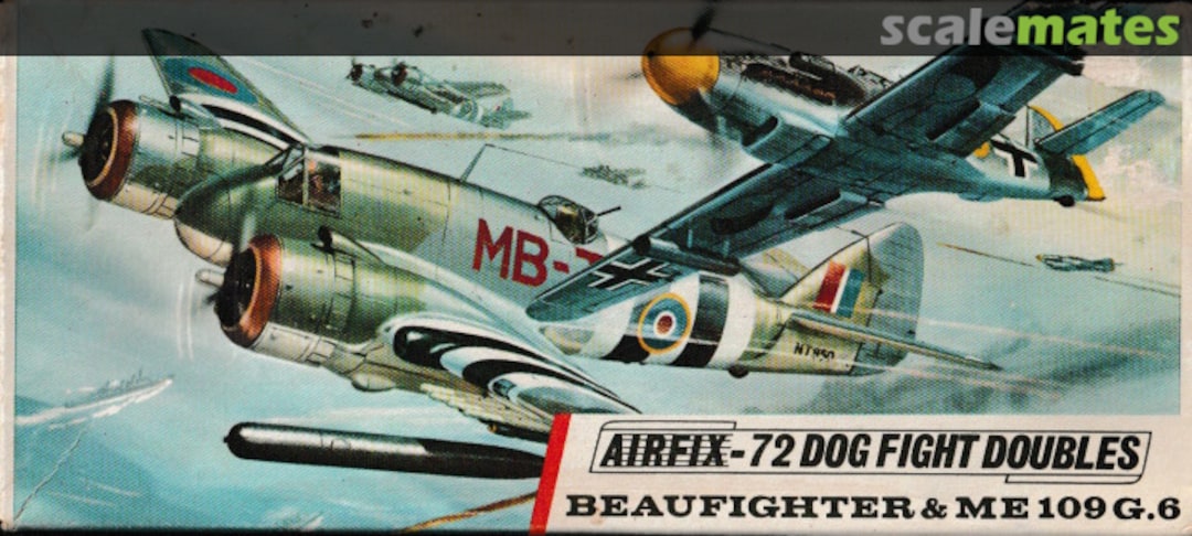Boxart Beaufighter & Me 109 G.6 D360F Airfix Boxart Beaufighter & Me 109 G.6 D360F Airfix