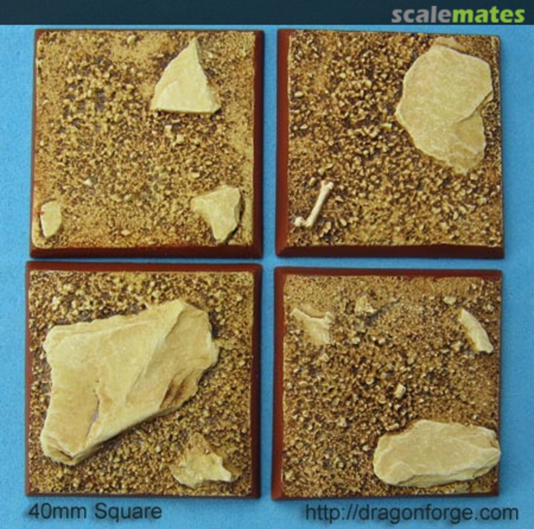 Boxart 40 mm Square Base Desert Wasteland SRBDW-003 Dragon Forge Boxart 40 mm Square Base Desert Wasteland SRBDW-003 Dragon Forge