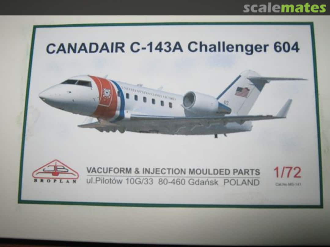Boxart Canadair C-143A Challenger 604 MS-141 Broplan Boxart Canadair C-143A Challenger 604 MS-141 Broplan