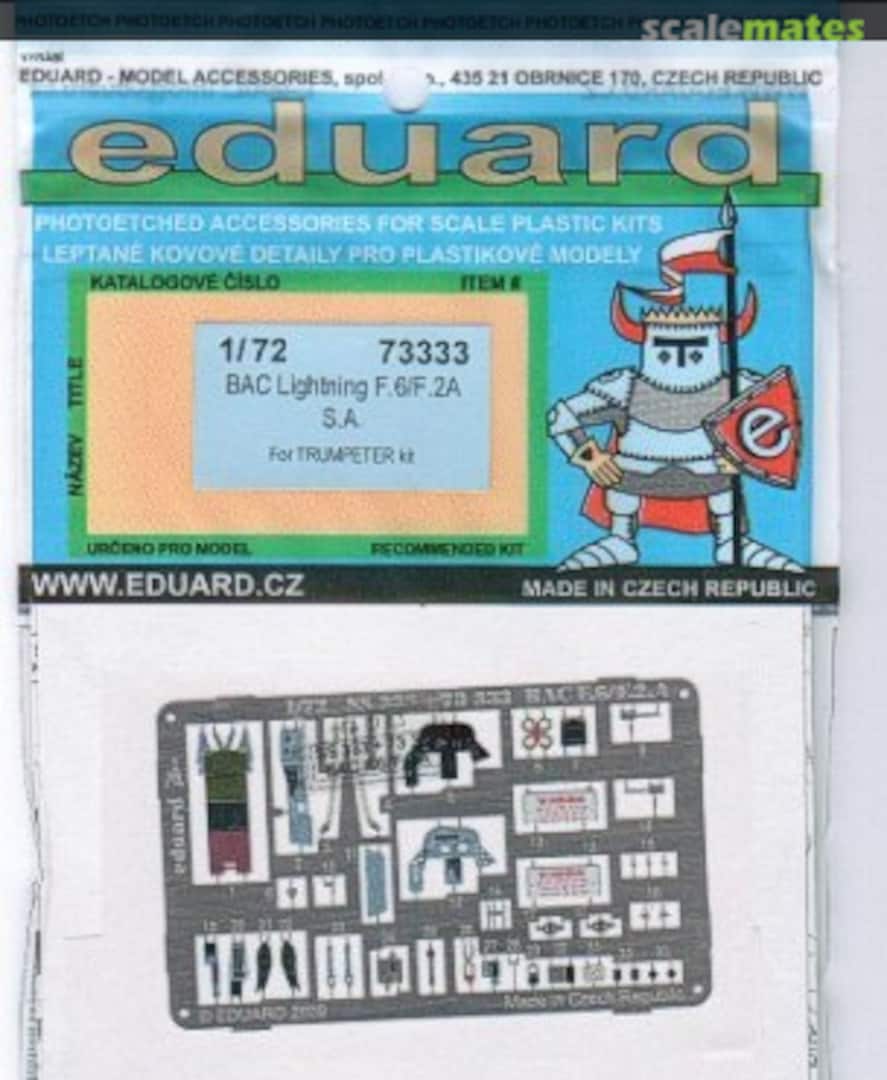 Boxart BAC Lightning F.6/F.2A 73333 Eduard Boxart BAC Lightning F.6/F.2A 73333 Eduard