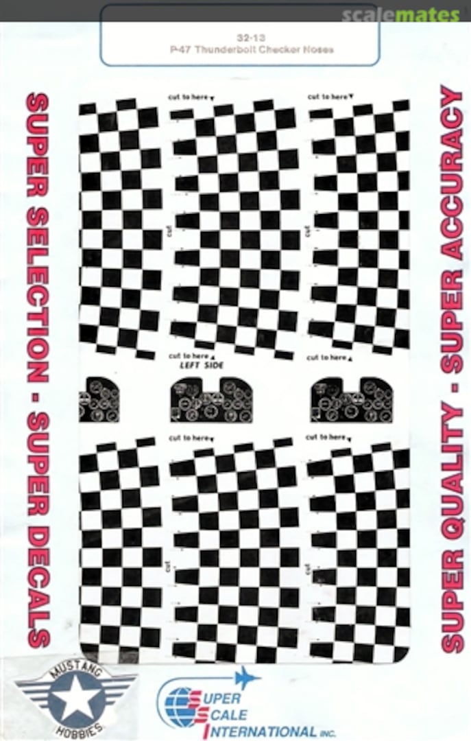 Boxart P-47 Thunderbolt Checker Noses 32-013 SuperScale International Boxart P-47 Thunderbolt Checker Noses 32-013 SuperScale International