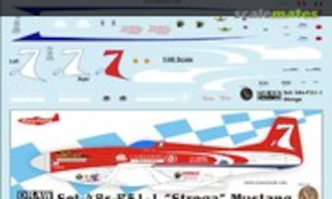 1:48 "Strega" P-51 Mustang Racer (Draw Decal 48-P51-1) 48-P51-1
