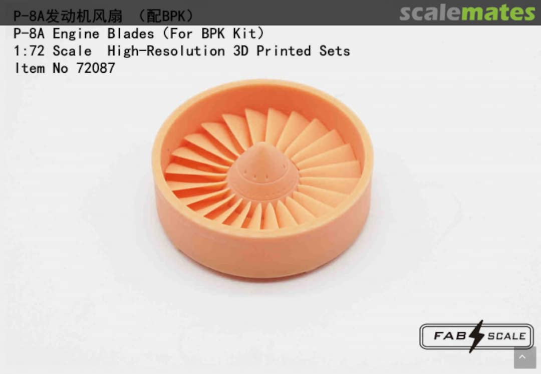 Boxart Boeing P-8A Poseidon Engine Blades 72087 Fab Scale