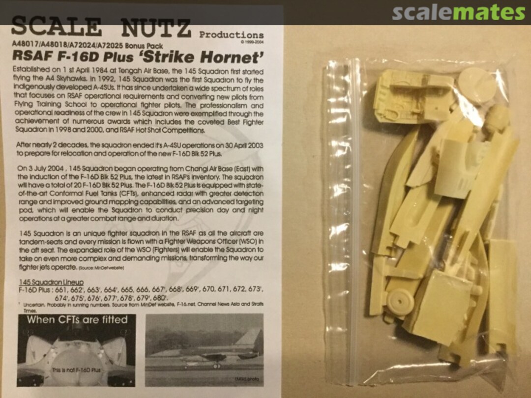 Boxart RSAF F-16D Plus 'Strike Hornet' A48017 Scale Nutz Boxart RSAF F-16D Plus 'Strike Hornet' A48017 Scale Nutz