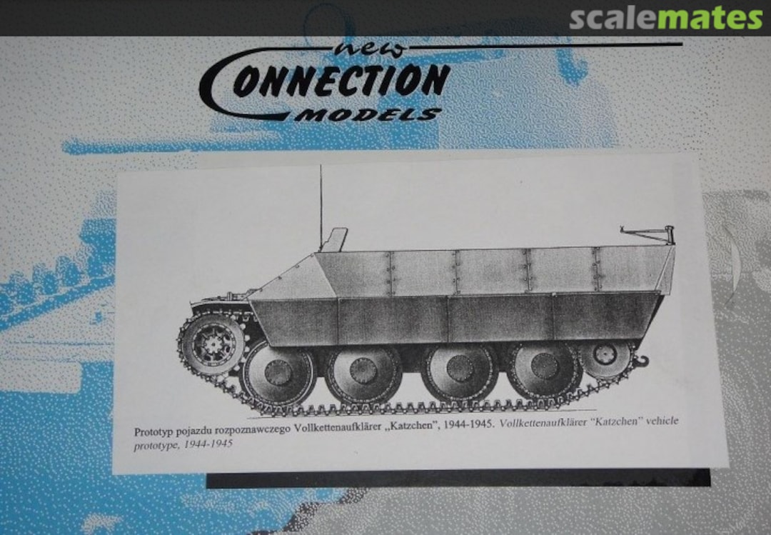 Boxart Vollkettenaufklarer "Kätzchen" vehicle NC3558 New Connection Models Boxart Vollkettenaufklarer "Kätzchen" vehicle NC3558 New Connection Models