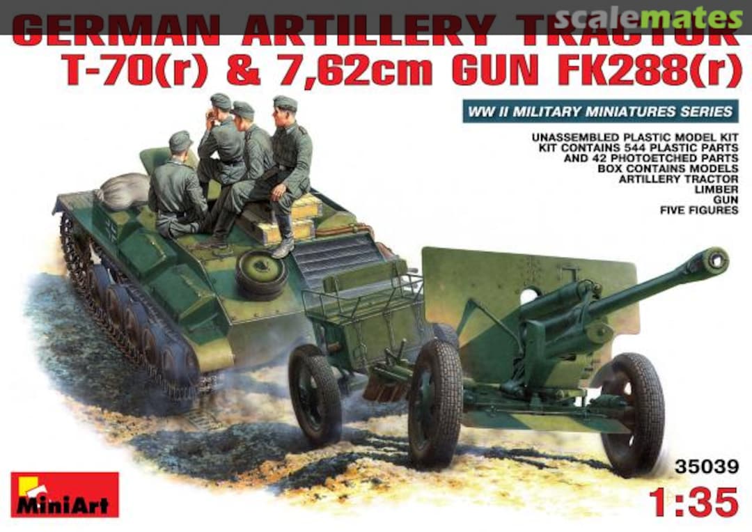 Boxart T-70(r) & 7,62cm FK 288(r) 35039 MiniArt Boxart T-70(r) & 7,62cm FK 288(r) 35039 MiniArt